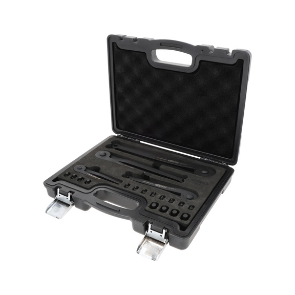 KS TOOLS Two-hole nut driver set, 20 pieces - Two-hole socket set