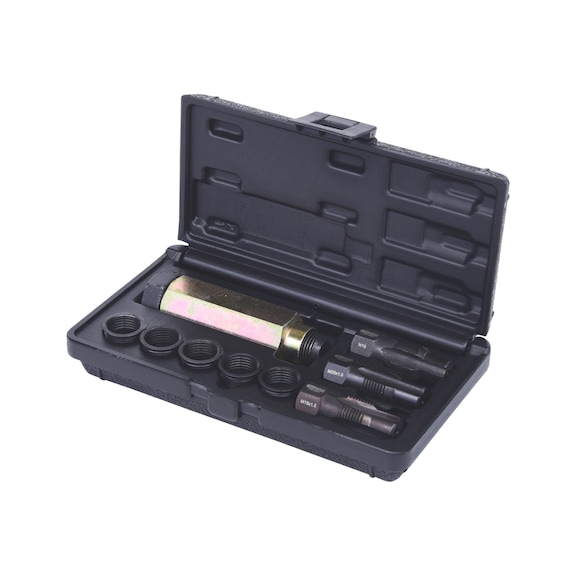 THREADfix repair kit M18x1.5 for lambda sensors, 9 pieces - Thread cutting tool assortment