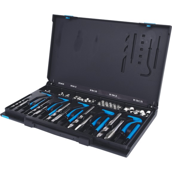 KS TOOLS Stainless steel thread repair kit M5-M12, 130 pieces - Thread tool