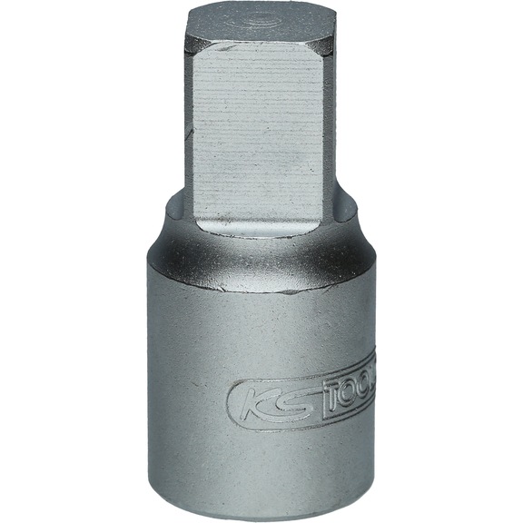 KS TOOLS 3/8 inch oil service bit socket for internal square screws, 12 mm - Oil service bit socket for square socket screws