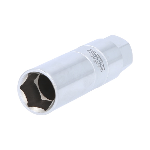 Shock absorber external hexagon counterholder socket, 17 mm - Additional socket wrench insert (hexagonal)