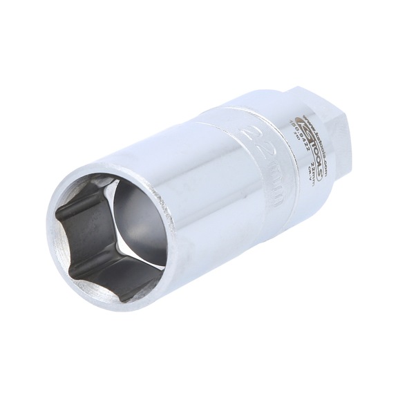 KS TOOLS Sto&szlig;d&auml;mpfer-Au&szlig;ensechskant-Gegenhalter-Stecknuss, 22 mm - Weitere Steckschl&uuml;sseleinsatz (Sechskant)