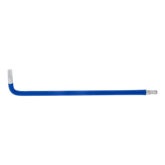 Ball-end TX angle pin wrench, XL, T20, blue - TX angle pin wrench
