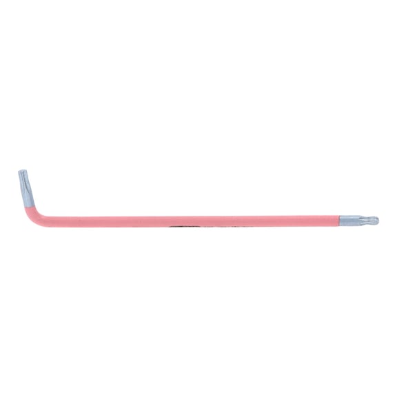 KS TOOLS Ball-end TX offset hex key, XL, T10, 108 degree angle - TX angle pin wrench