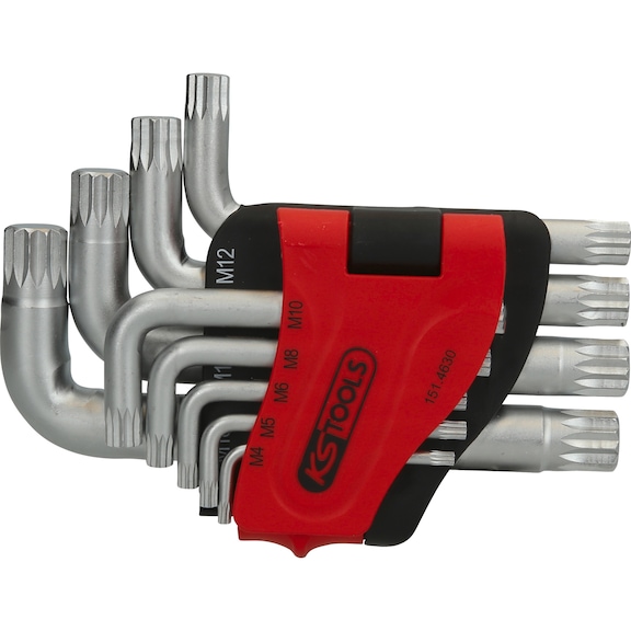 XZN angle pin wrench set, short, 9-piece - RIBE Angle Pin Wrench