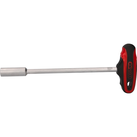 T-handle socket screwdriver, long, 13 mm on hanger - T-handle socket screwdriver