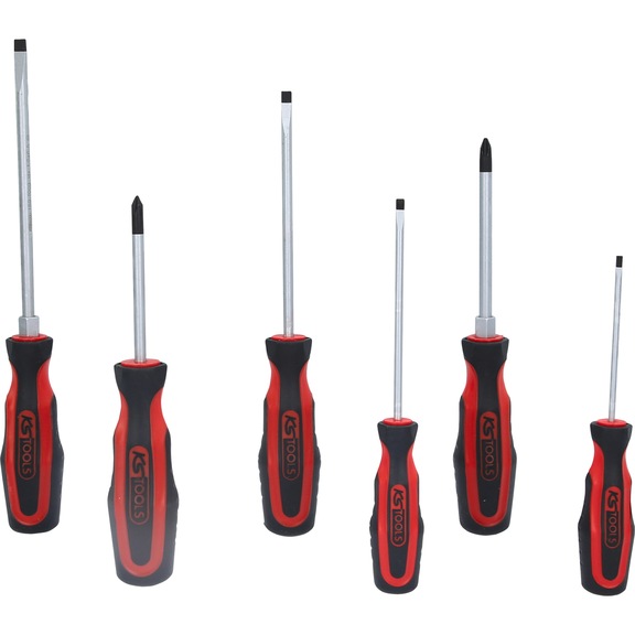 ERGOTORQUEplus screwdriver set, 6-piece slotted, PH - ERGOTORQUEplus Screwdriver Set