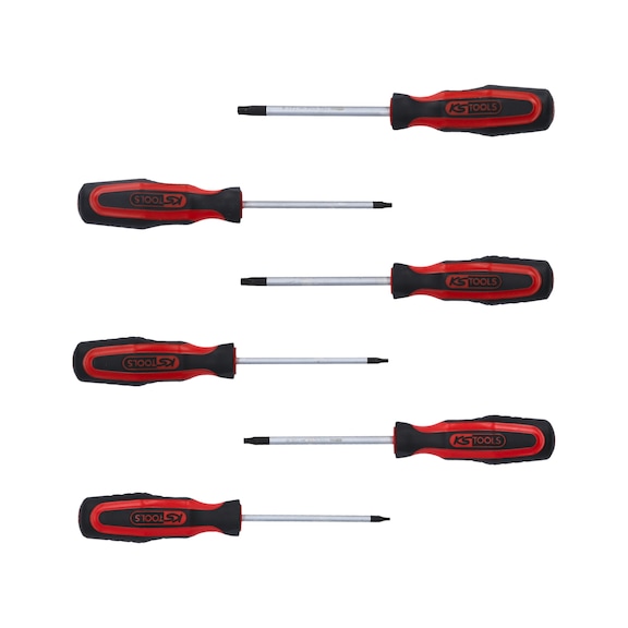 ERGOTORQUEplus screwdriver set, 6-piece, TX with hole - ERGOTORQUEplus Screwdriver Set