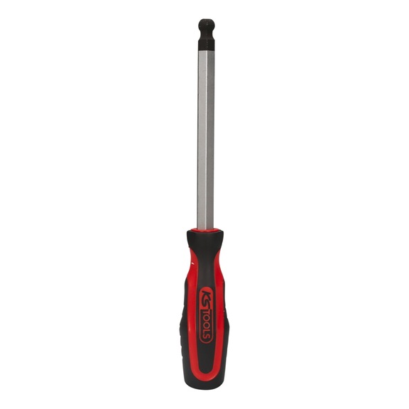 KS TOOLS ERGOTORQUEplus Schraubendreher Innensechskant mit Kugelkopf, 12,0mm - Innensechskantschraubendreher mit Kugelkopf