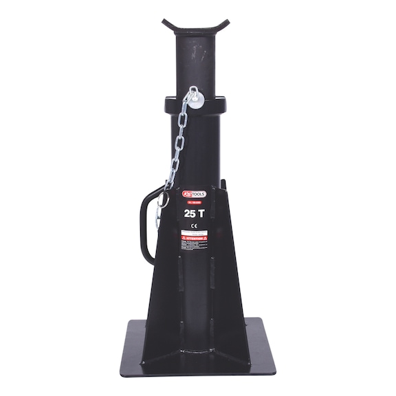 Steel jack stand with quick-release lock 25 t, large - Support blocks