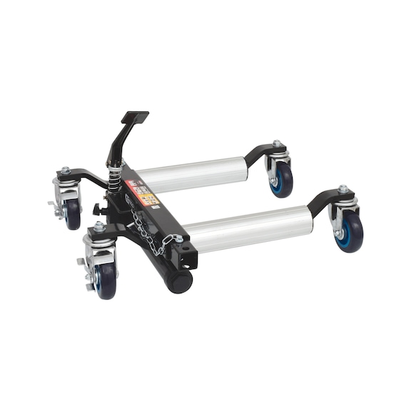 Hydraulic manoeuvring aid, aluminium support rollers - Shunting jack (hydraulic)