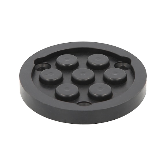 Rubber disc 24 for Zippo lifting platforms, D: 123 mm - Rubber disc for lifting platforms