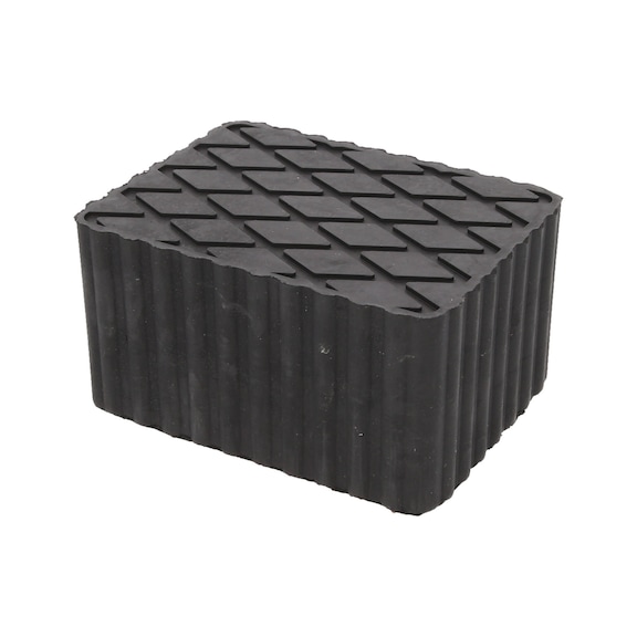 Rubber pad 10 for lifting platforms, 160 x 120 x 85 mm - Rubber pad for lifting platforms