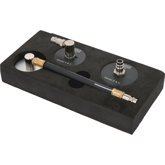 Adapter set for brake bleeding for Tesla, 3-piece - Adapter (standard part, toolmaking)