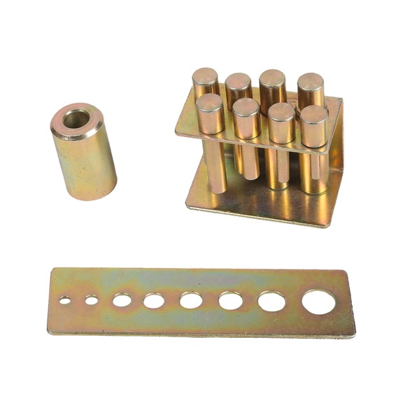 performance Pressure mandrel set for hydraulic workshop press, 8-piece - Extraction tool, extractor (other)