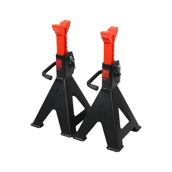 KS TOOLS Performance steel jack stand with quick adjustment, 12,000 kg, sold in pairs - Support blocks