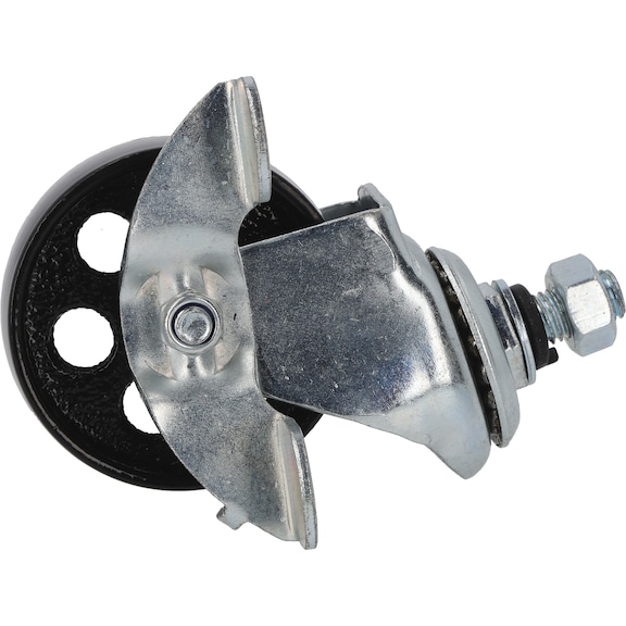 KS TOOLS 3-inch swivel castor with locking brake - Further accessories and spare parts for car jacks