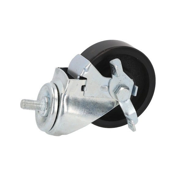 Swivel castor 2 160.1310-R075P - Additional spare parts for hydraulic gearbox jack