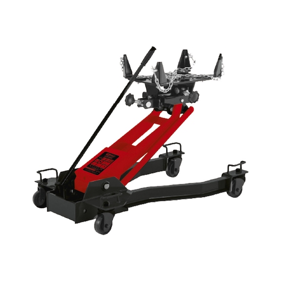 Performance hydraulic gearbox jack with adjustable mounting plate, 1.5 t - Hydraulic gearbox jack