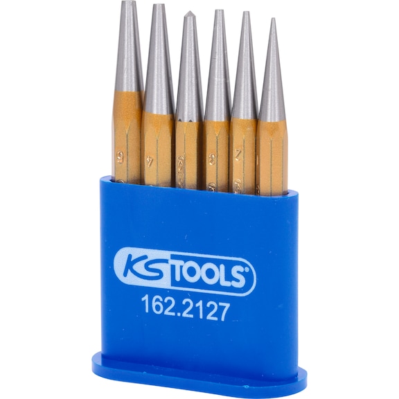 Driving bit set, 6-piece in plastic stand - Drive-through tool