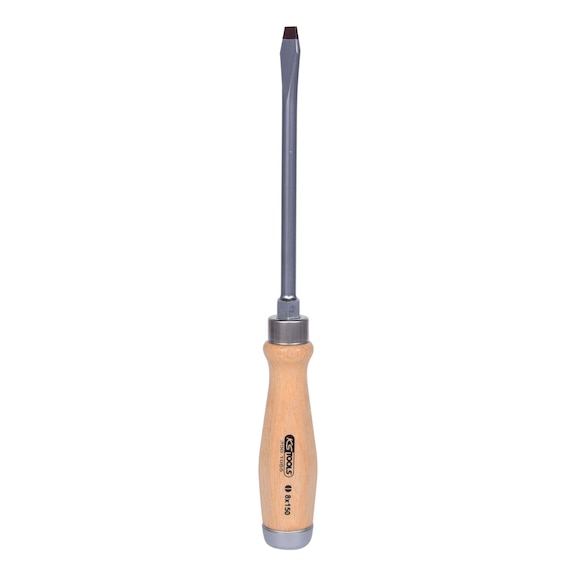ERGOTORQUE WOODmax impact slotted screwdriver, 8.0 mm on hanger - ERGOTORQUE WOODmax impact slotted screwdriver