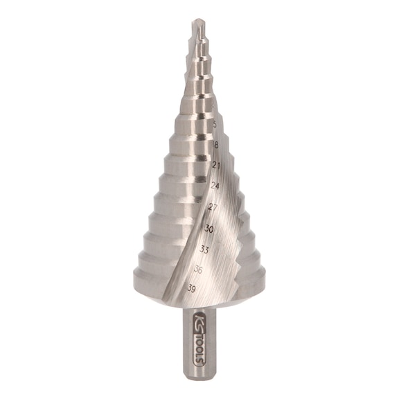 HSS Co 5-step drill bit, D: 4-39 mm, 13 steps - HSS Co 5 step drill
