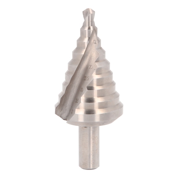 HSS Co 5-step drill bit, D: 6-32 mm, 9 steps - HSS Co 5 step drill