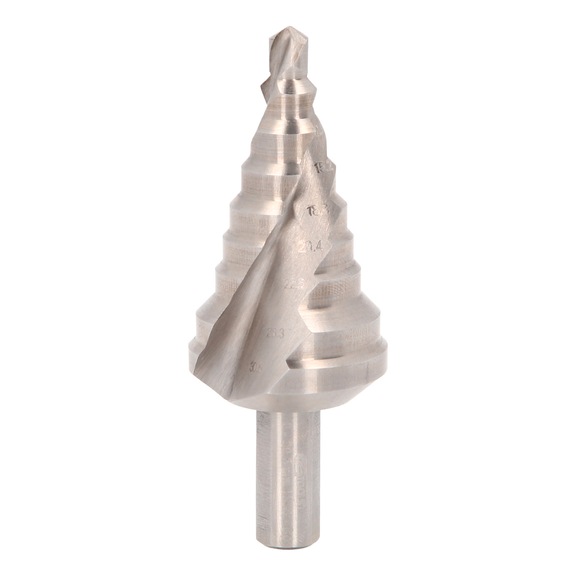 KS TOOLS HSS Co 5-step drill bit, D: 6-30.5 mm, 9 steps - HSS Co 5 step drill