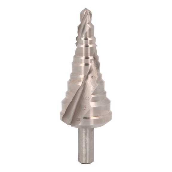 HSS Co 5-step drill bit, D: 7-32.5 mm, 11 steps - HSS Co 5 step drill