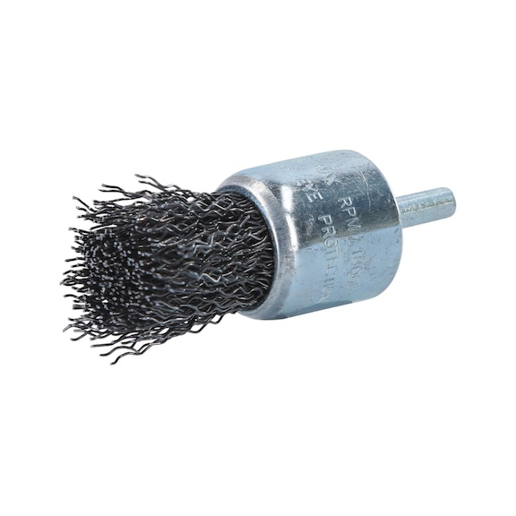 Steel wire brush 0.5 mm, D: 30 mm - Wire brush