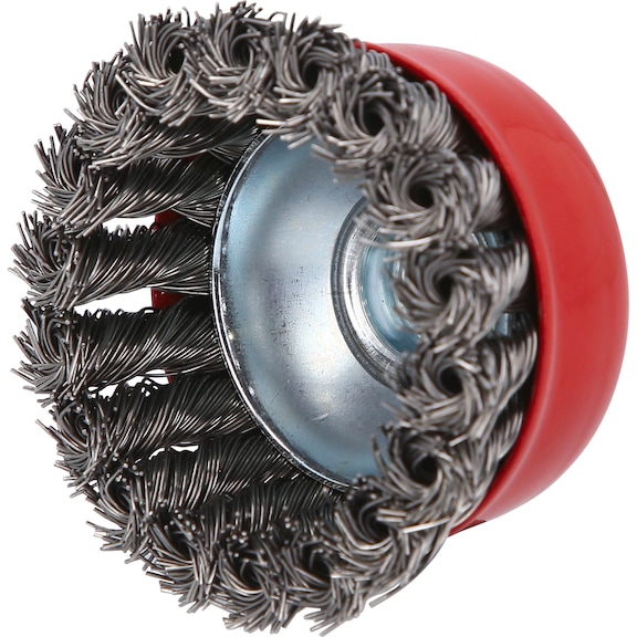 Stainless steel wire cup brush 0.5 mm, D: 75 mm - Wire brush