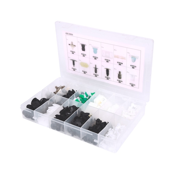 Fastening clip set for Volkswagen, 255 pieces - Mounting clip for VW