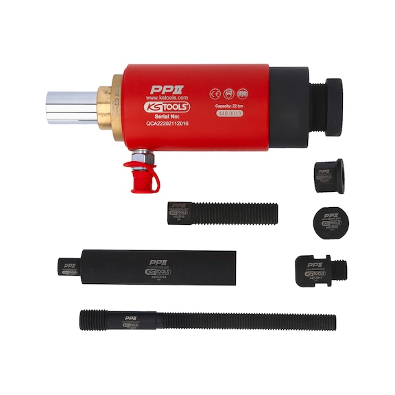 Compression and tension hydraulic cylinder set, 22 t, 10-piece - Motor vehicle (parts, other)