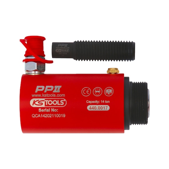 Short-stroke hydraulic cylinder set, 14 t, 3-piece - Steering system (automotive, unspecified)