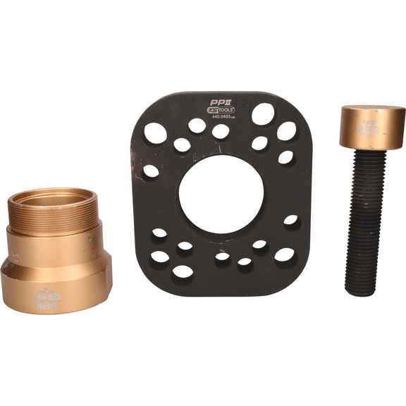 Puller set for hub without wheel bolt ring, 3-piece 440.0615 - Puller