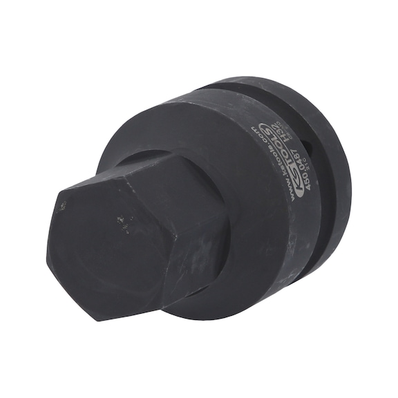 1 inch power bit socket hexagon socket, short, 32 mm - 1 inch power bit socket hexagon socket