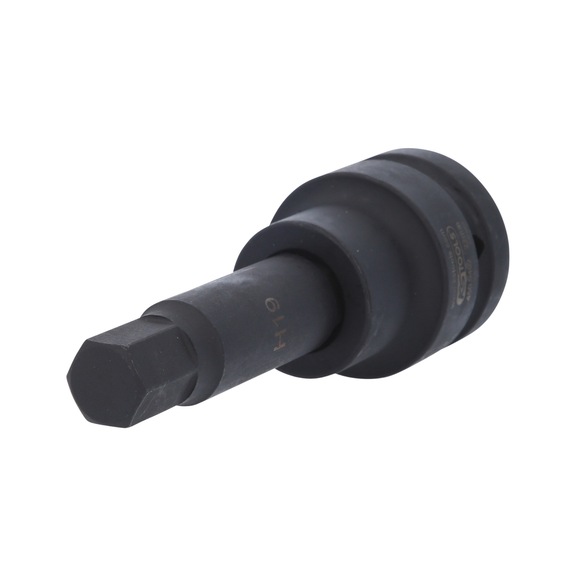 KS TOOLS 1 inch power bit socket hexagon socket, long, 19 mm - 1 inch power bit socket hexagon socket