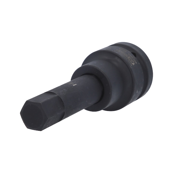 KS TOOLS 1 inch power bit socket hexagon socket, long, 22 mm - 1 inch power bit socket hexagon socket