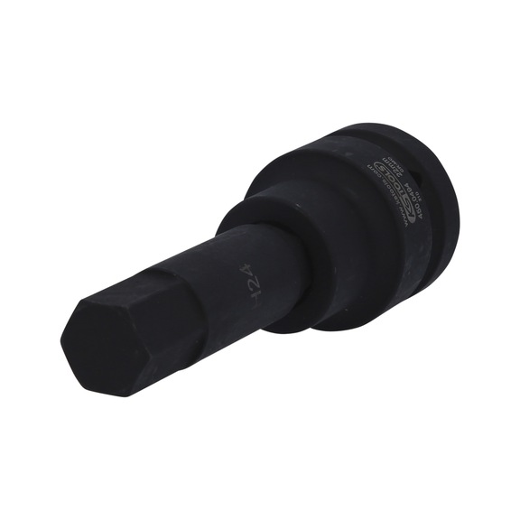 1 inch power bit socket hexagon socket, long, 24 mm - 1 inch power bit socket hexagon socket