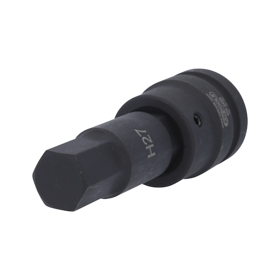1 inch power bit socket hexagon socket, long, 27 mm - 1 inch power bit socket hexagon socket