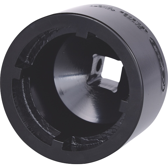 1/2 inch slotted nut KM6, internal pin - Slotted nut