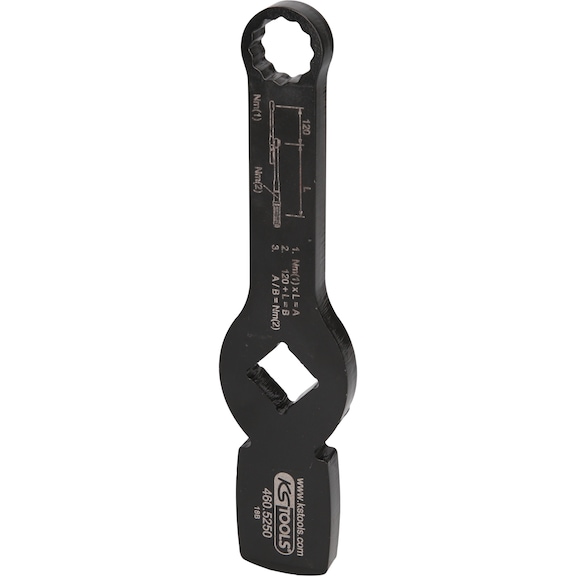 3/4 inch impact twelve-point wrench with 2 impact surfaces, 19 mm - Special tools for trucks