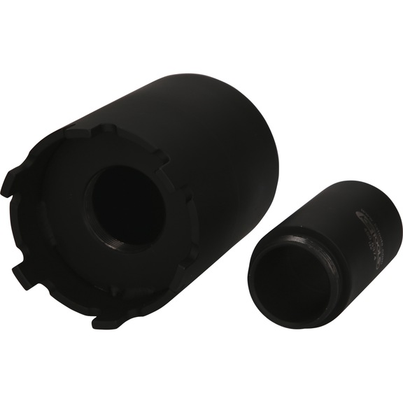 Socket nut wrench set with guide tube for Mercedes, D: 71.5 mm, 2-piece - Slotted nut wrench