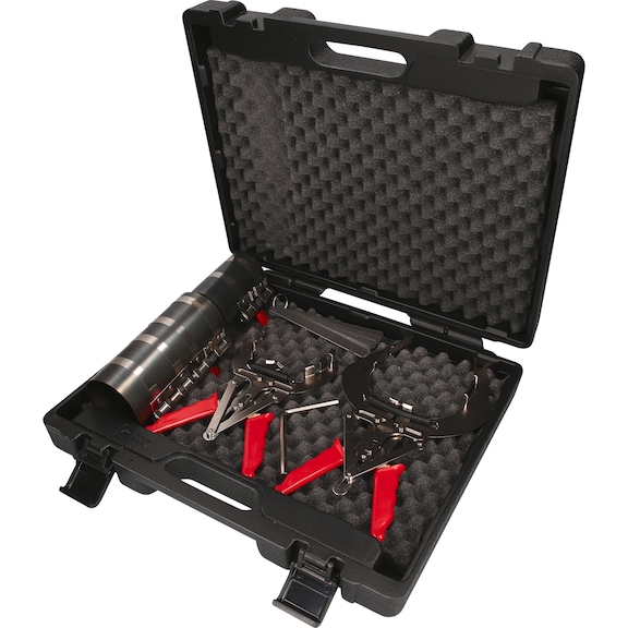 Piston ring tensioning band set, 57 - 125 mm, 5 pieces - Pistons (motor vehicles, crank mechanisms)