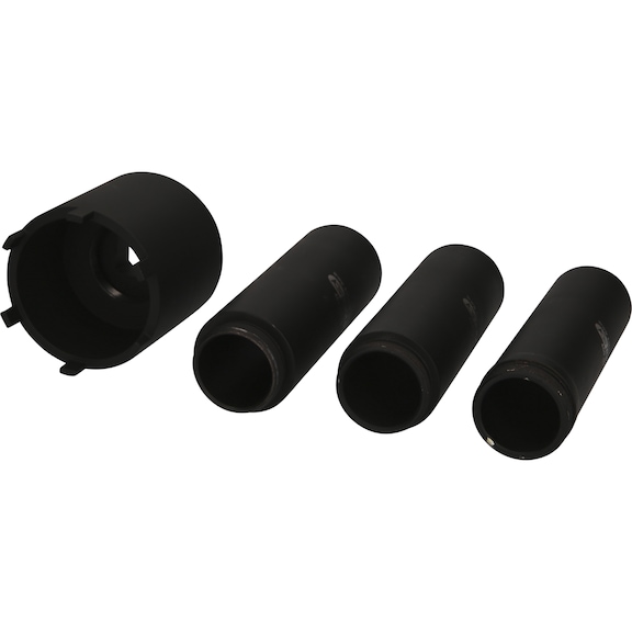 KS TOOLS Nutmuttern-Schl&uuml;ssel-Satz mit 3 F&uuml;hrungsrohren f&uuml;r Mercedes, D: 63 mm, 4-teilig - Nutmuttern-Schl&uuml;ssel