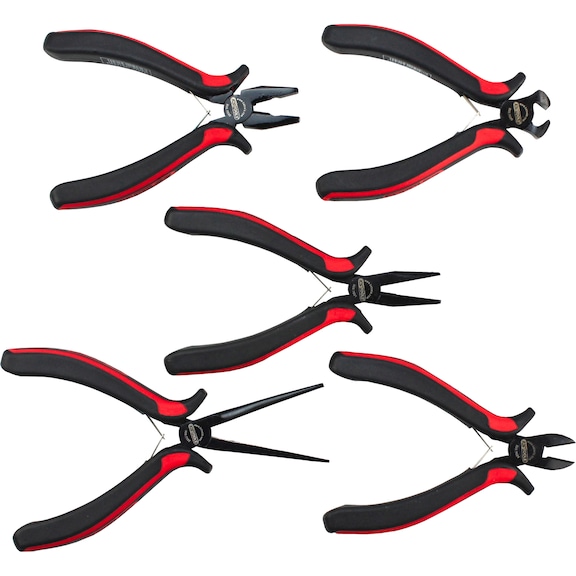 KS TOOLS Precision pliers set, 5 pieces - Pliers set