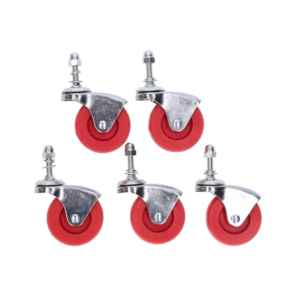 KS TOOLS Replacement castors for 500.8030 - Accessories and spare parts for work chairs