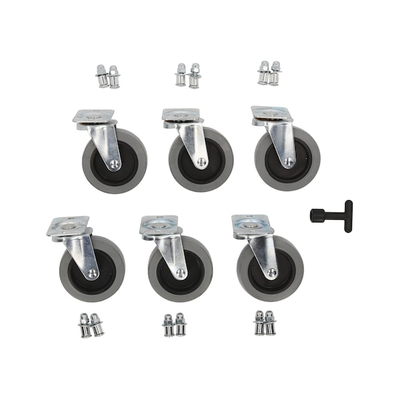 Replacement roller for plastic workshop bench, D: 75 mm - Accessories and spare parts for work chairs