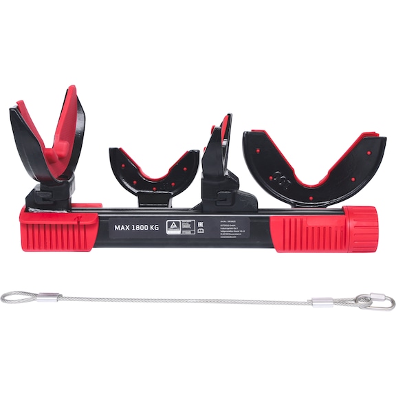 Spring compressor set, 6-piece, max. load 1800 kg - Power tensioner (miscellaneous)