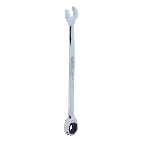 GEARplus ratchet combination wrench, 5/16 inch on hanger - GEARplus ratchet ring spanner